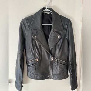 Zara Trafaluc real leather jacket. VGUC Medium.